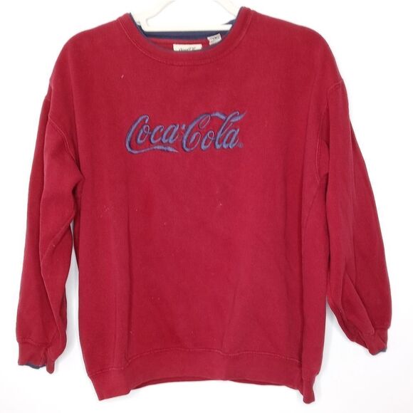 Vintage Coca Cola red sweatshirt size large - Picture 1 of 5